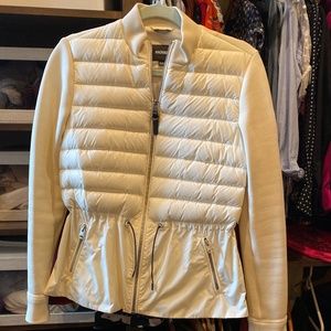 Flattering cream Mackage multimedia jacket.
